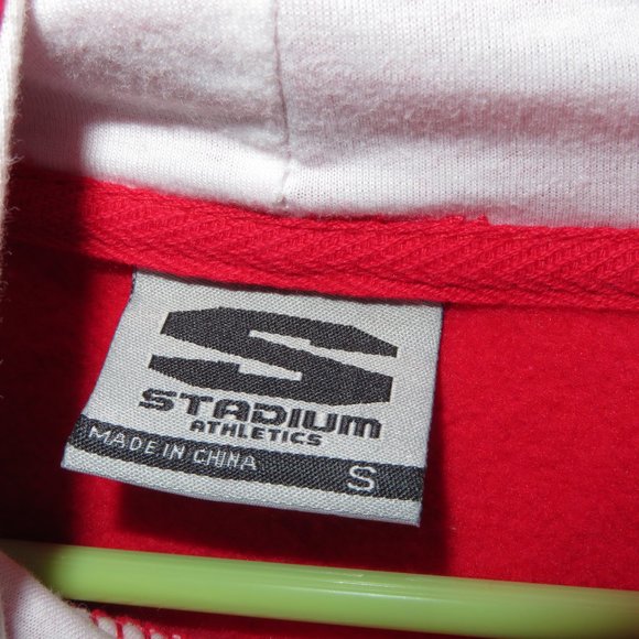 University of Wisconsin Stadium Athletics Hoodie Red Small S - Picture 2 of 4